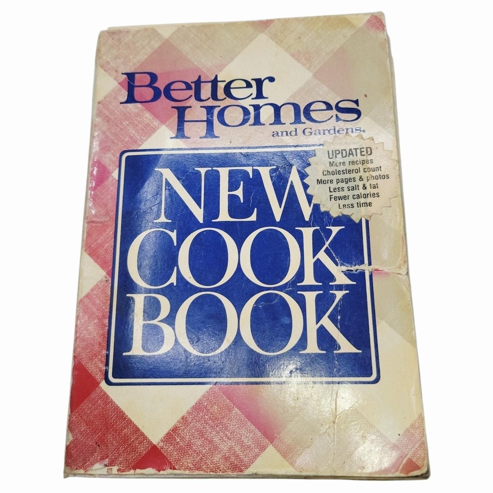 Vintage Better Homes & Gardens‎ New Cook Book 1989 Red Plaid Hardcover 2nd Print